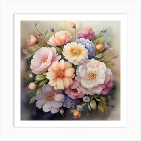 Bouquet Of Flowers 17 Art Print