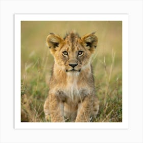 Lion Cub Art Print