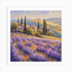 Lavender Field 10 Art Print