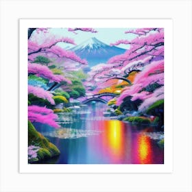 Cherry Blossoms In Spring Art Print