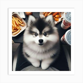 Husky Dog 1 Art Print