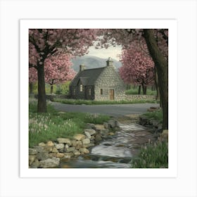 Scottish Cottage Art Print