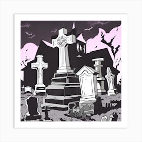 Graveyard 3 Art Print