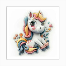 Unicorn 489 Art Print