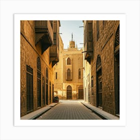 Egypt City Alley Art Print