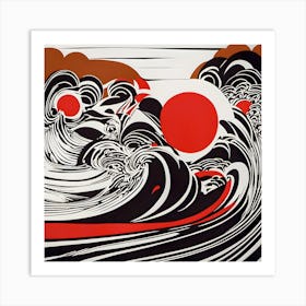 'Waves' Art Print