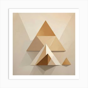 Geometric Triangles 1 Art Print