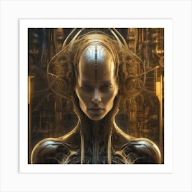 Futuristic Woman 38 Art Print