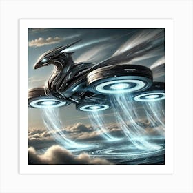 Drakesworn Riders Hover Mounted Platforms Art Print