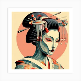 Geishaart111 Art Print