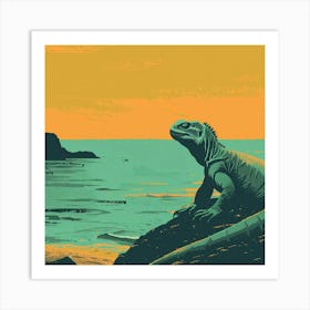 Iguana Art Print