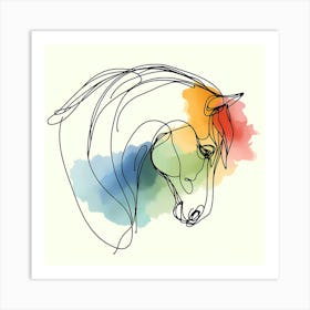 Creative Horse Visual 16 Art Print