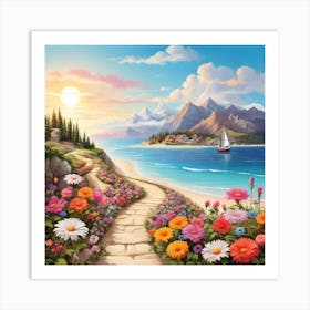 Path To The Sea 4 Art Print