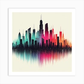 Chicago Skyline Canvas Art Art Print