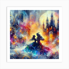 A Beauty And A Beast Dance 4 Art Print