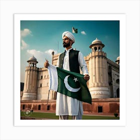 Pakistan Flag Independence day Pakistan Art Print