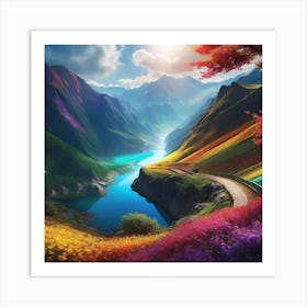 Tibetan Landscape 1 Art Print