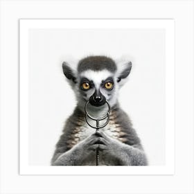 Lemur With Ring Art Print