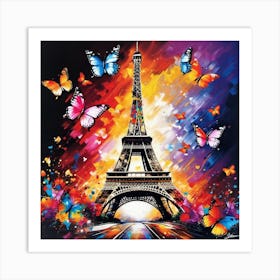 Butterflies In Paris 28 Art Print