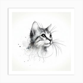 Cat Portrait 1 Art Print