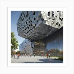 Architectural Rendering Of The University Of Melbourne Art Print