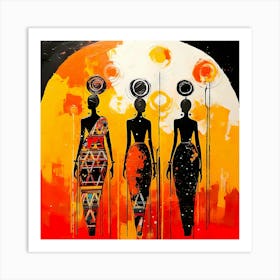 Three African Women 2 Art Print