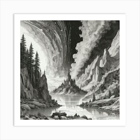 Mountain In The Sky 1 Art Print