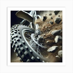 Dirt Bike Racing 1 Art Print