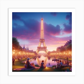 Eifel tower Art Print