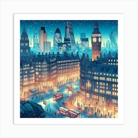 London At Night Art Print