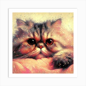 Feline Cat Creative Artwork Illustration 167 Art Print