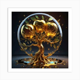 Tree Of Gold Art Print