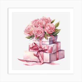 Pink Roses 2 Art Print