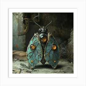 Steampunk Beetle Art Print