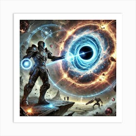 Commander Celestus Black Hole Striker Art Print