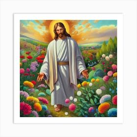 Jesus In The Garden Art Print