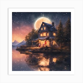 Santa'S House Art Print