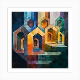 Geometric Shapes Art Print