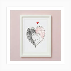 Heart Print Art Print