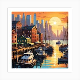 New York Harbor Art Print