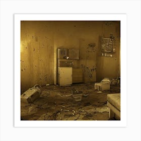 Room In An Abandoned House Art Print