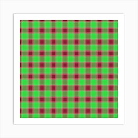 Plaid Fabric 95 Art Print