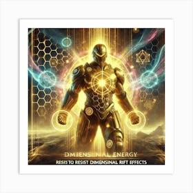 A Depiction Of Armor Imbued With Anti Rift Energy, Art Print