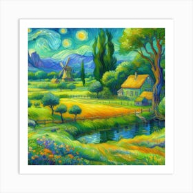 Starry Night 9 Art Print