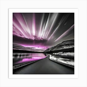 Purple Aurora Art Print