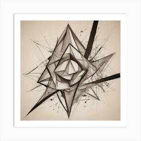 Abstract Geometric Design 1 Art Print