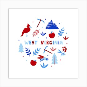 West Virginia Art Print
