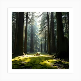 Mossy Forest 4 Art Print