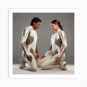 Futuristic Couple 51 Art Print