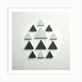 Triangles In A Circle Art Print